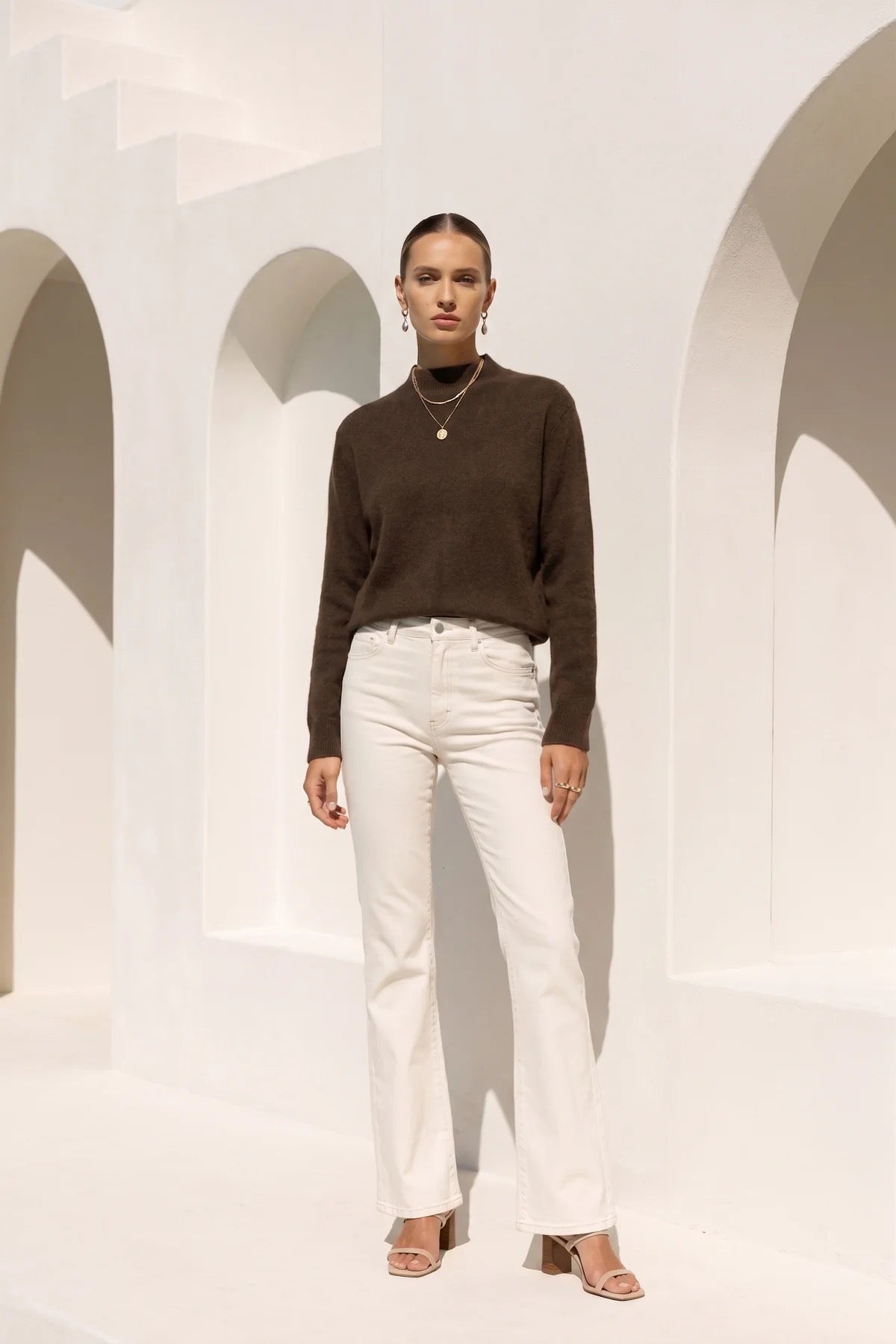Damien wool sweater - mocha
