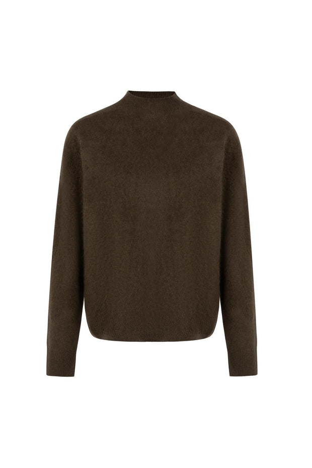 Damien wool sweater - mocha