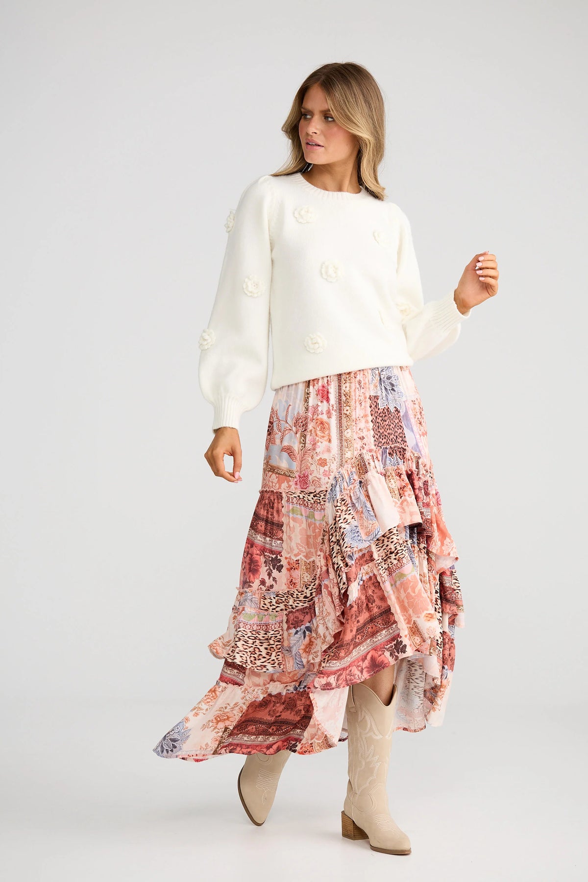 Sassy skirt - nomad patchwork