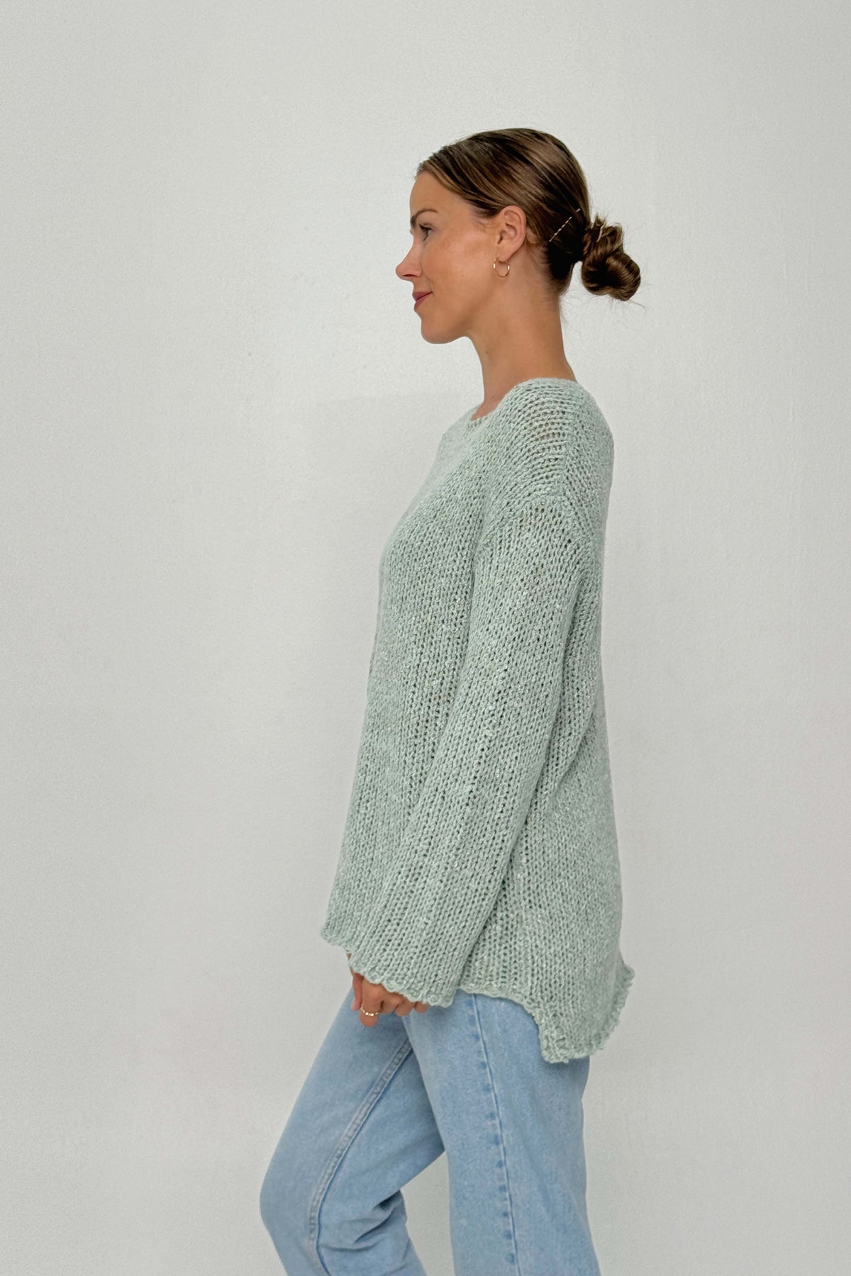 Osa cotton blend knit - mint