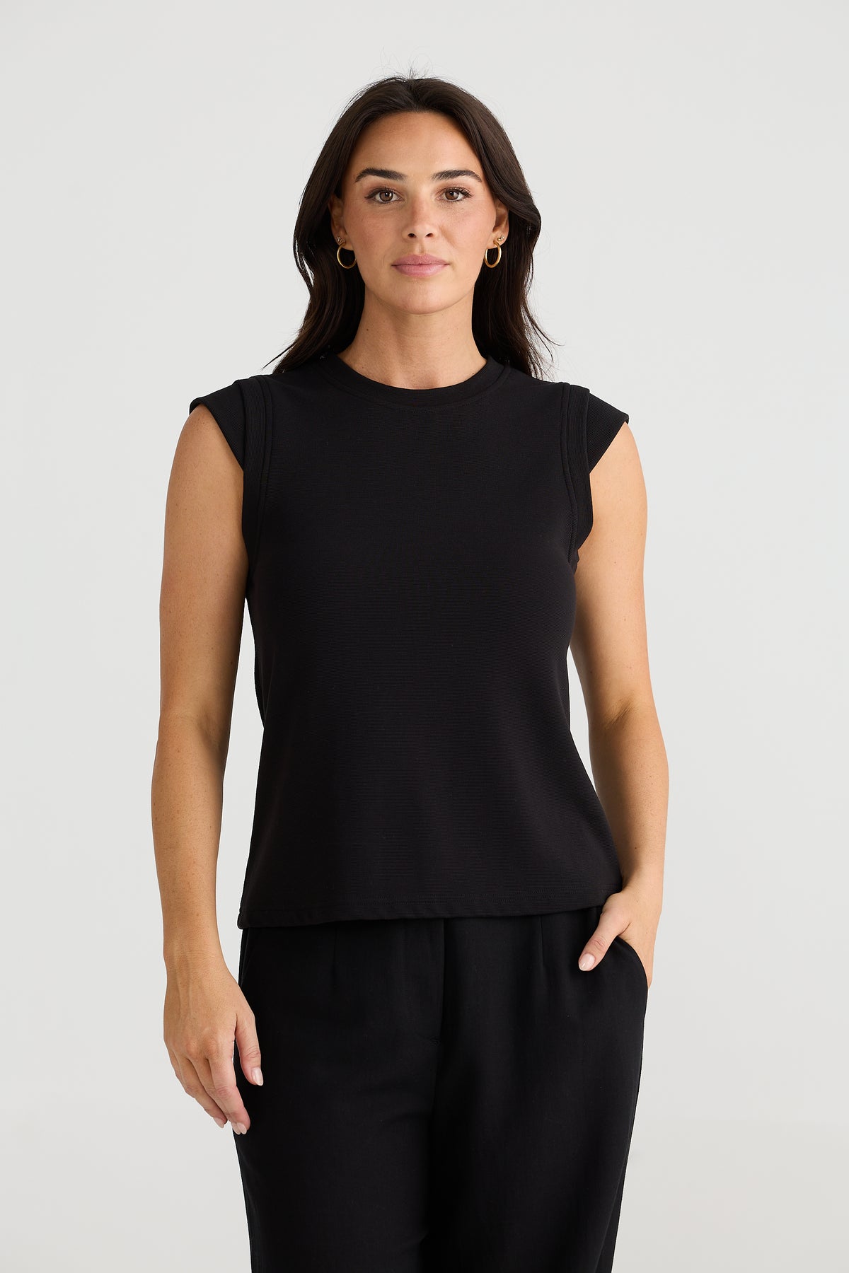 Barlow top - black