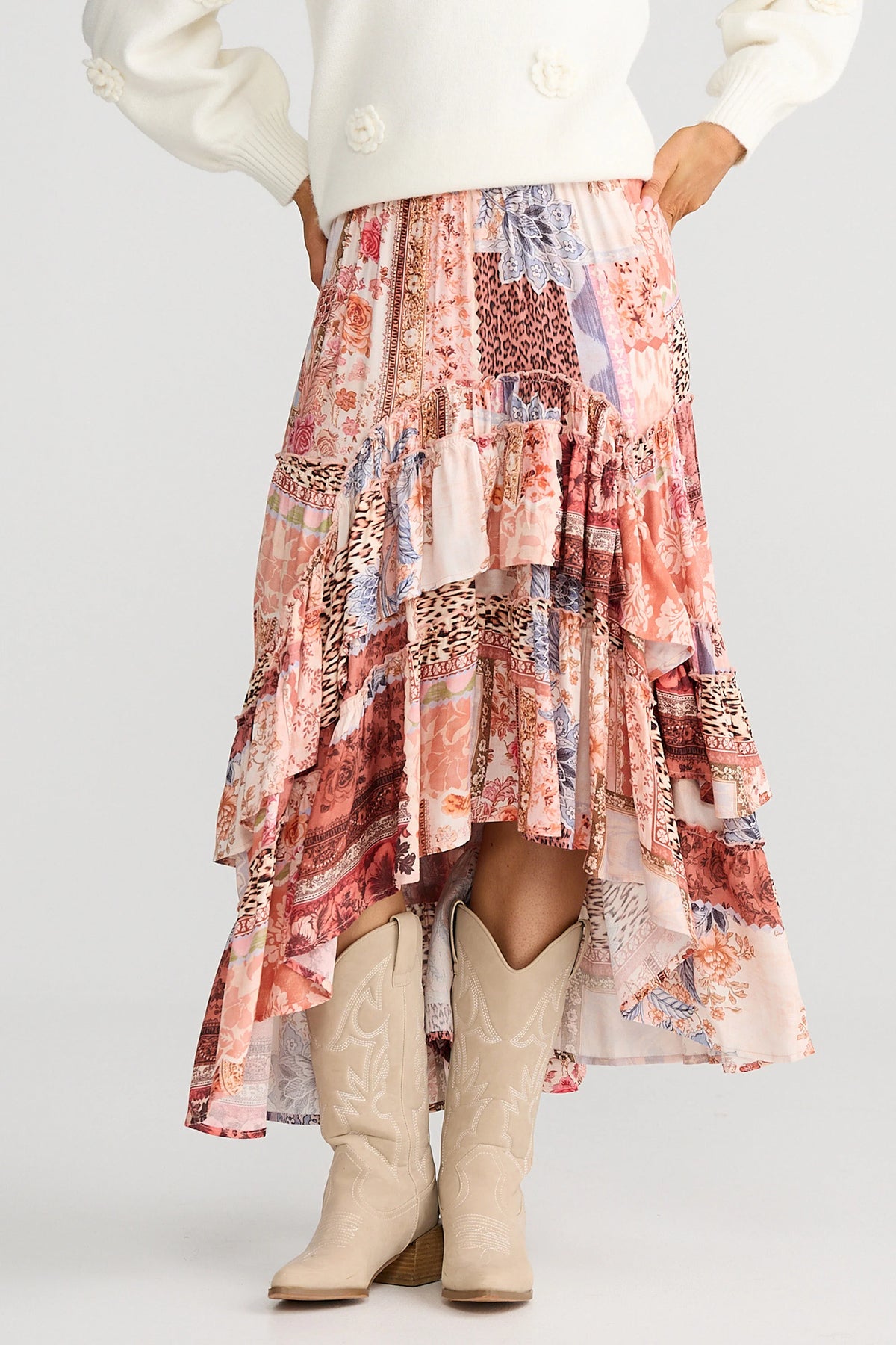Sassy skirt - nomad patchwork