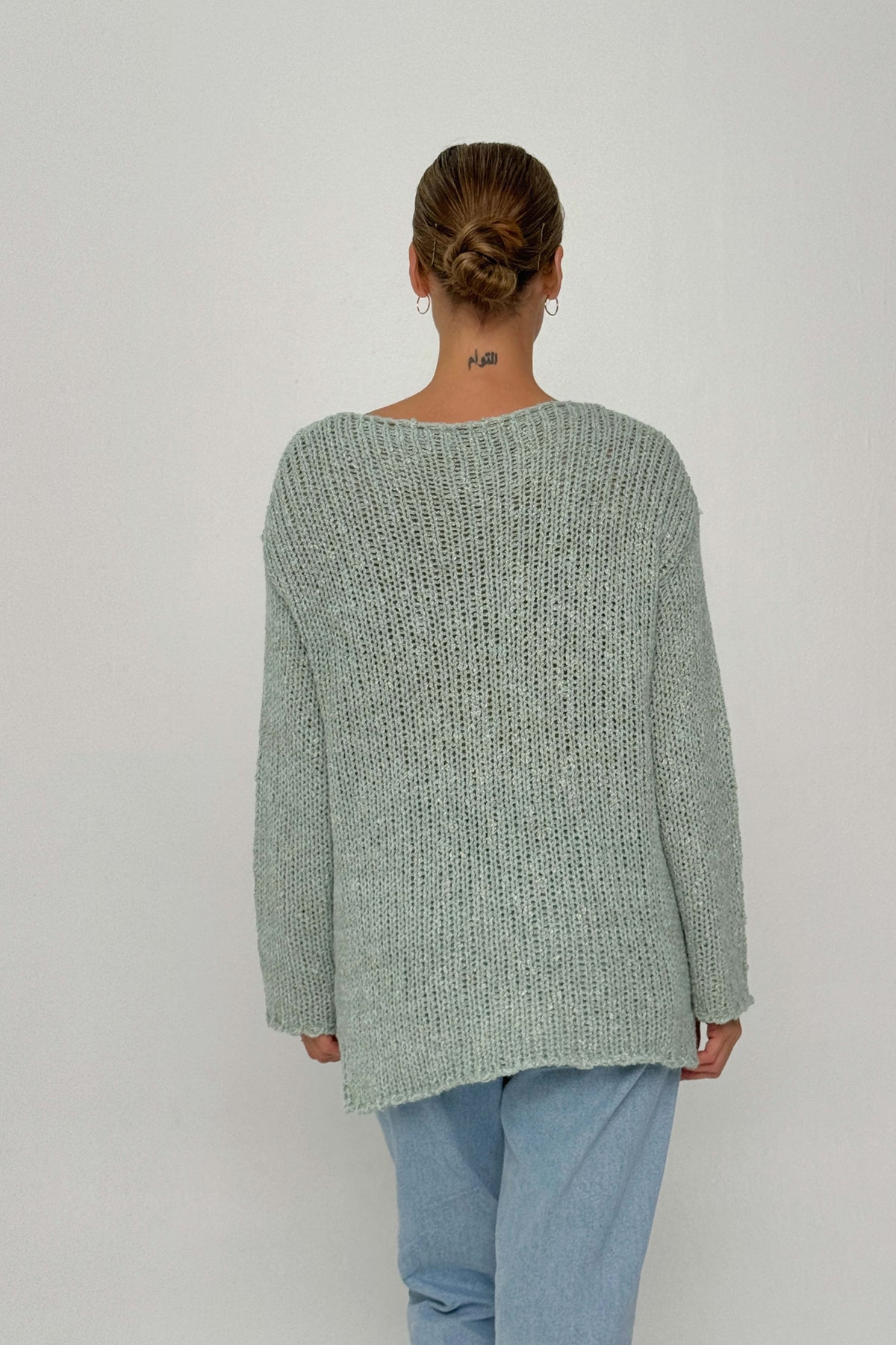 Osa cotton blend knit - mint