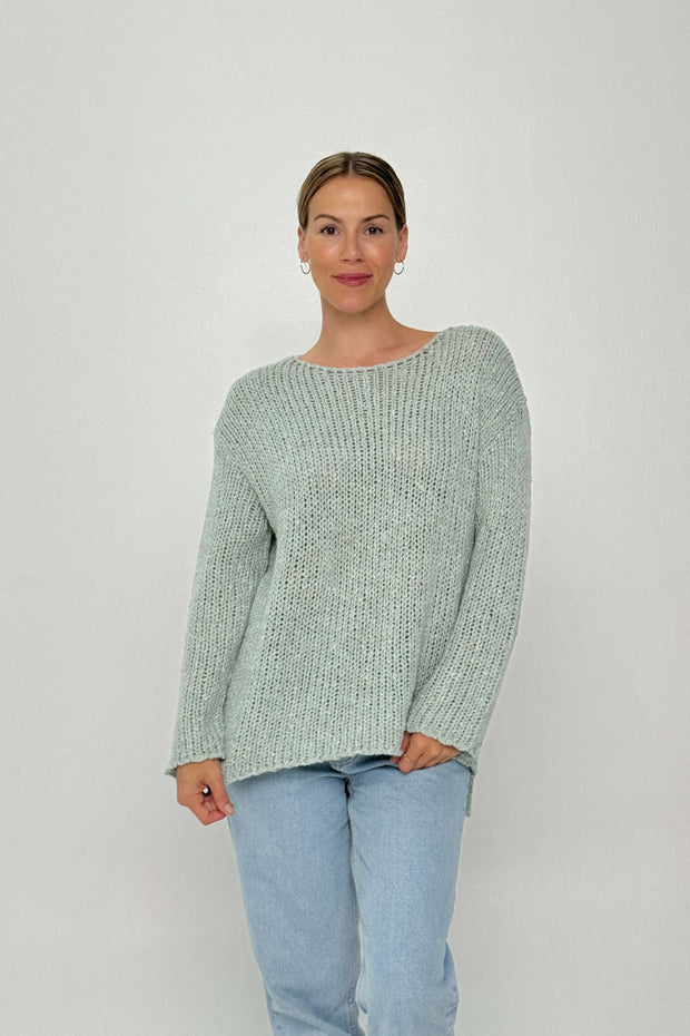 Osa cotton blend knit - mint