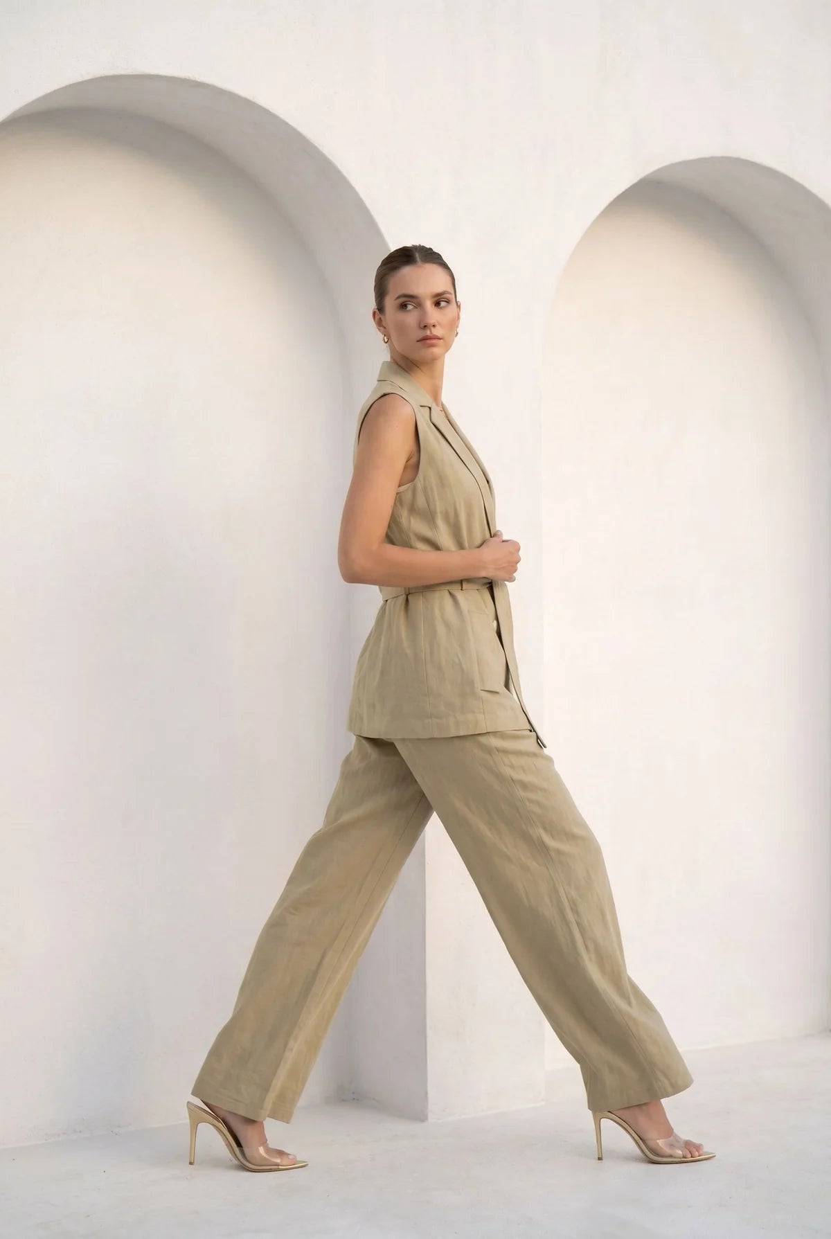 Valentina pants - gravel
