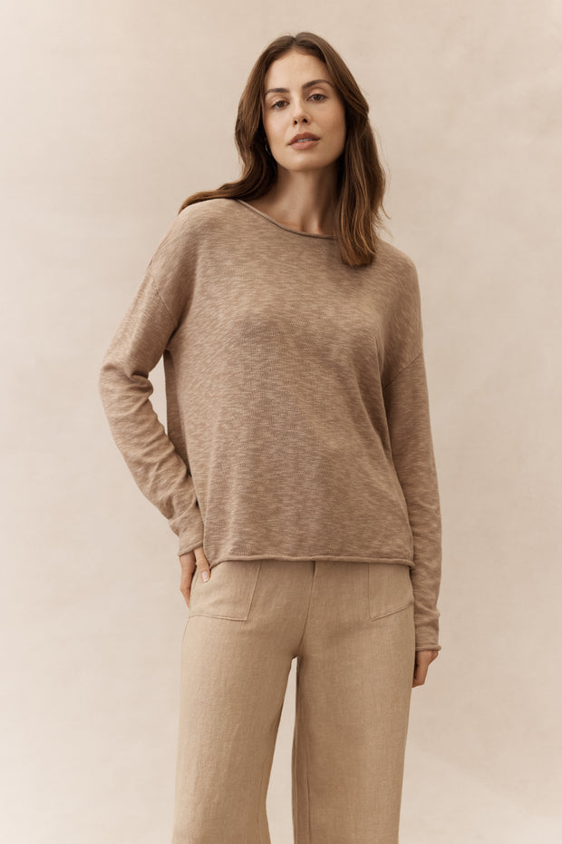 Nellie top - taupe