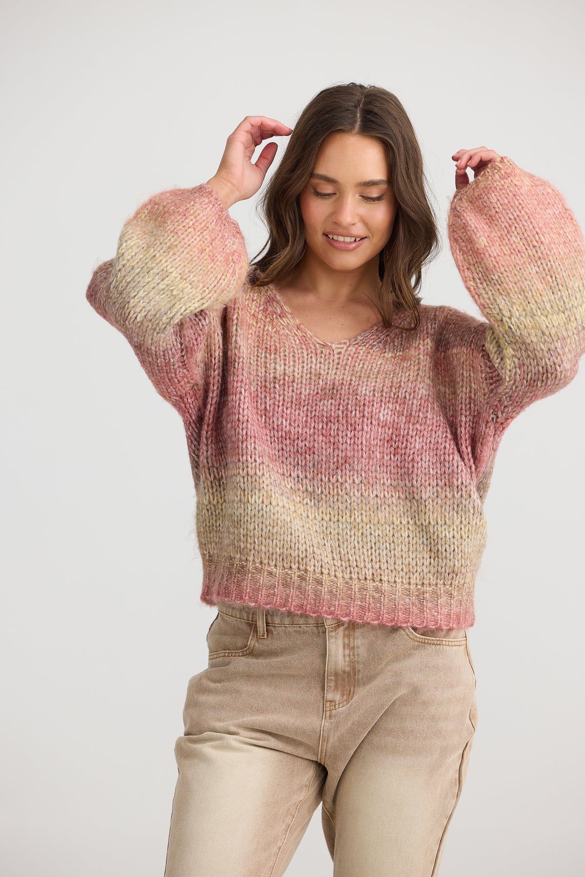 Lottie knit - Berry Ombre