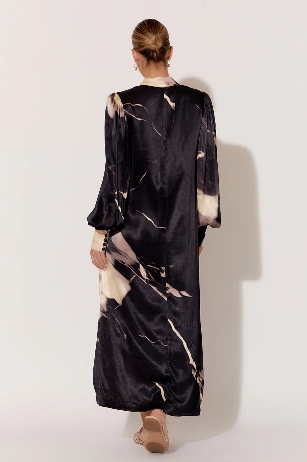 Haisley marble satin dress