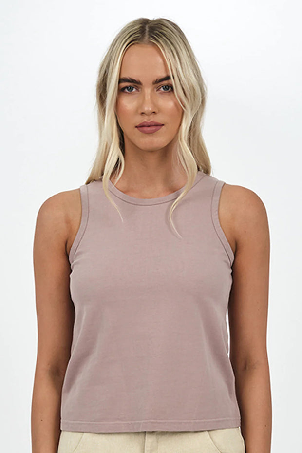 Kiss me tank - taupe