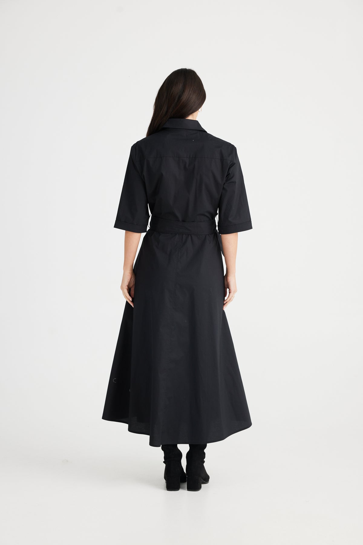 Rossellini dress 3/4 dress - black