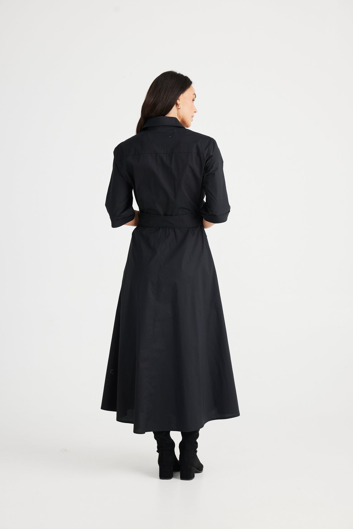 Rossellini dress 3/4 dress - black