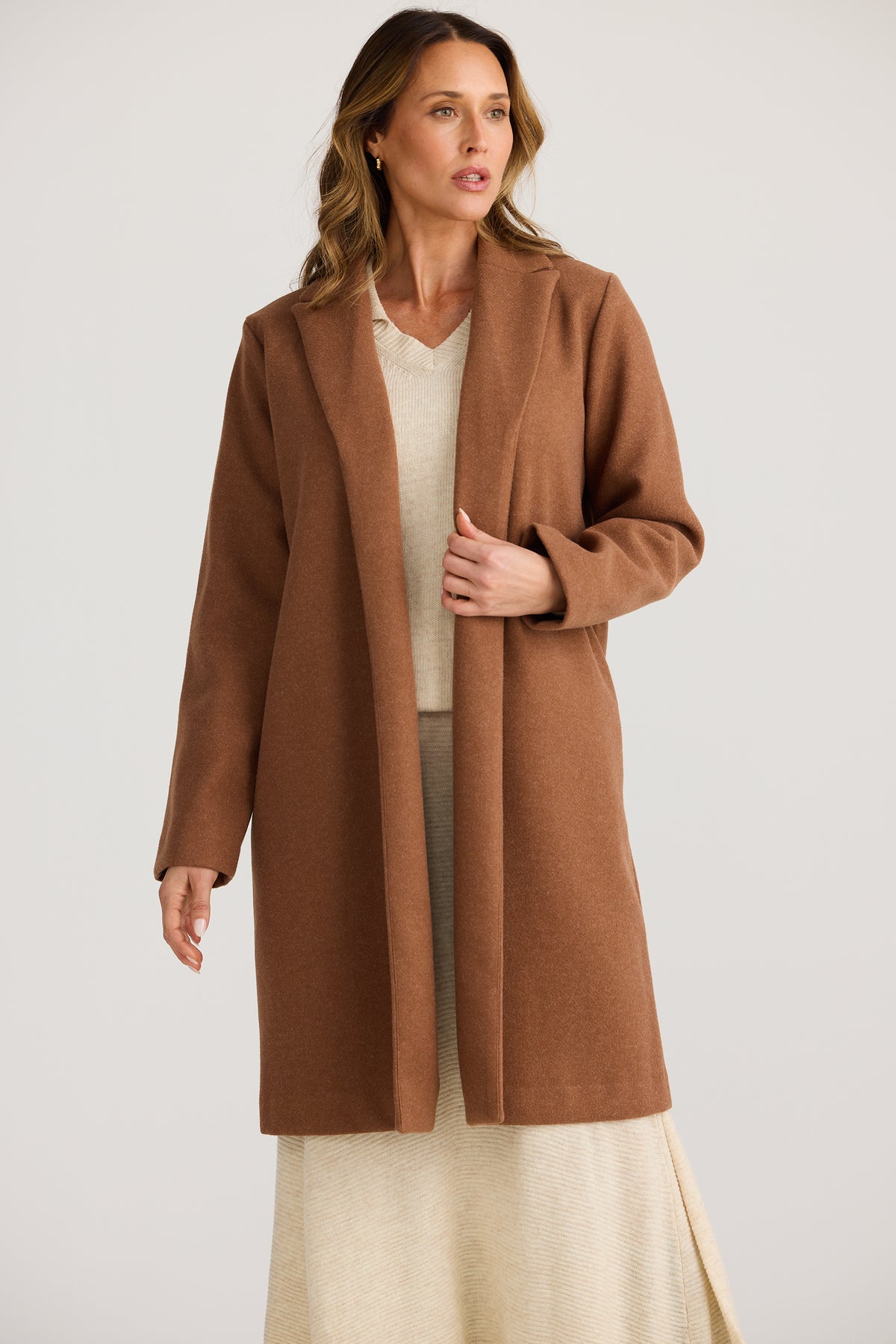 Bella coat - chestnut
