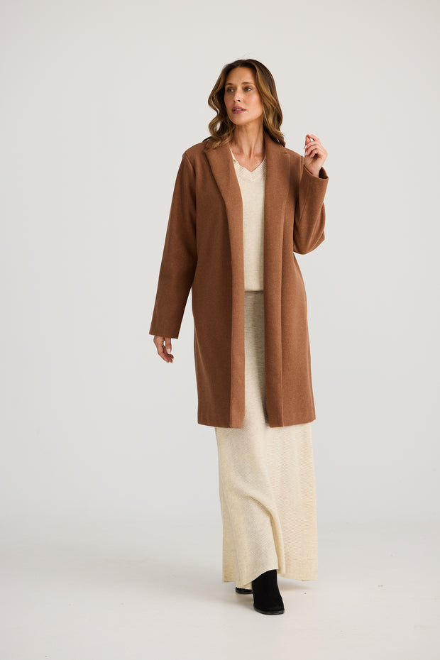 Bella coat - chestnut