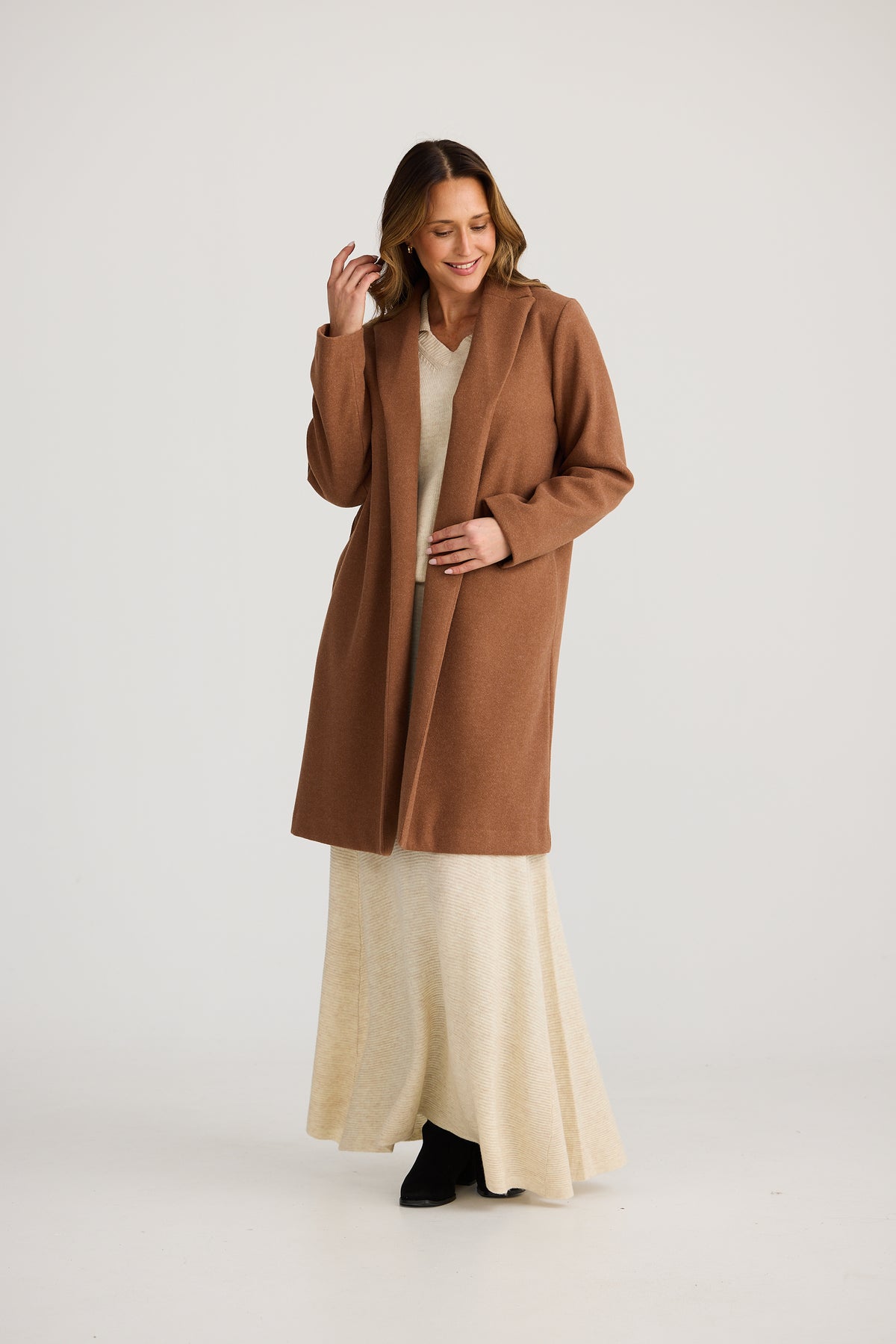 Bella coat - chestnut