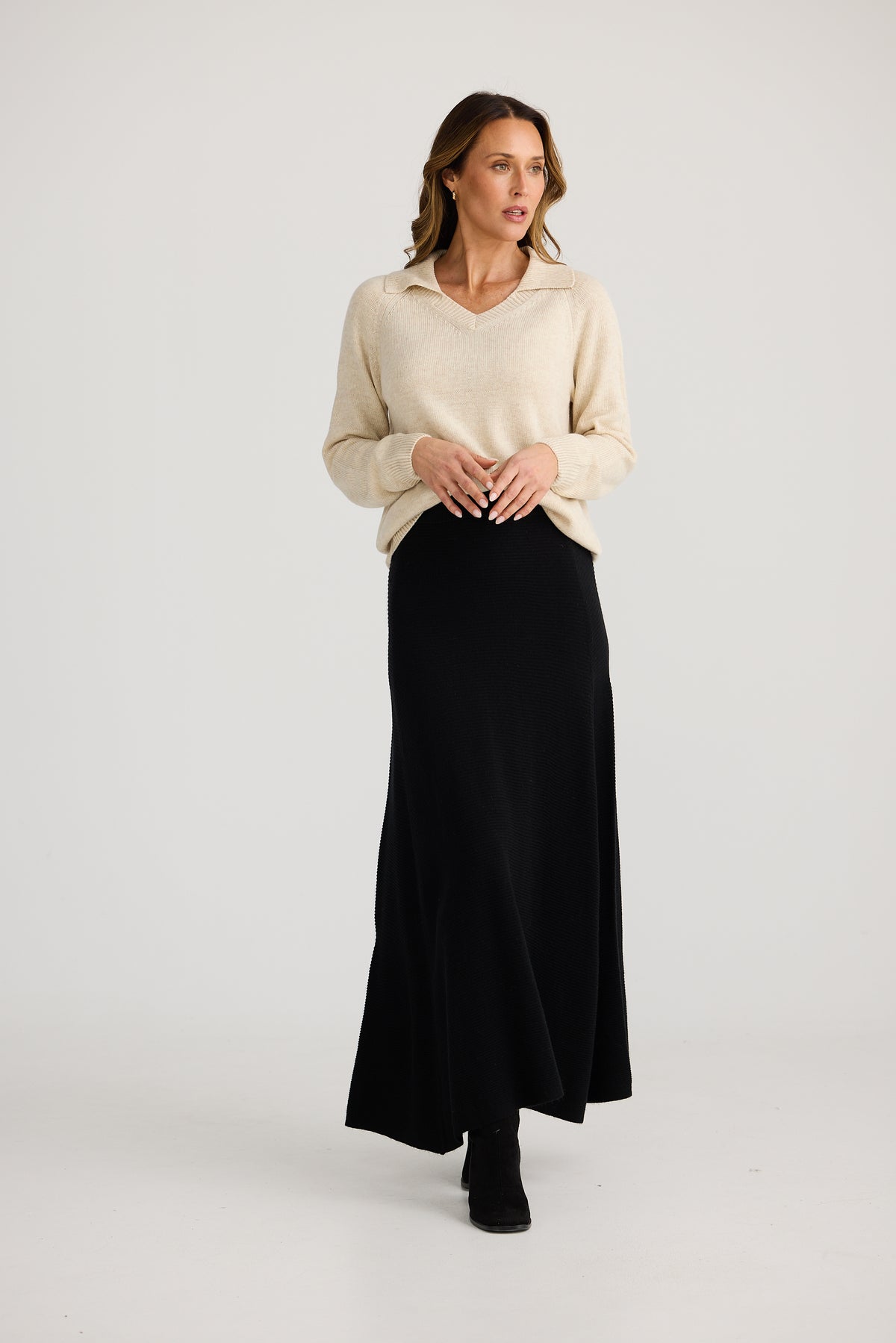 Kennedy knit skirt - black