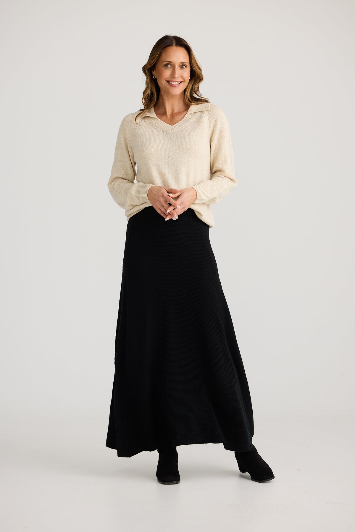 Kennedy knit skirt - black