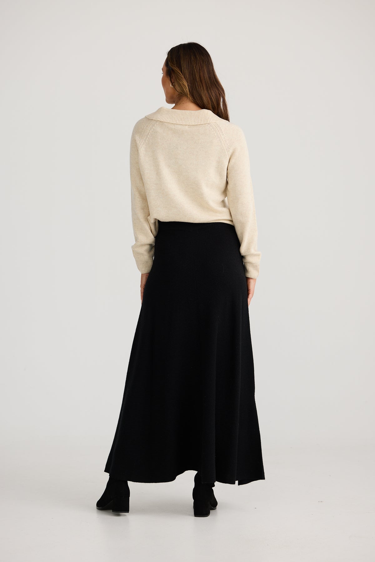 Kennedy knit skirt - black