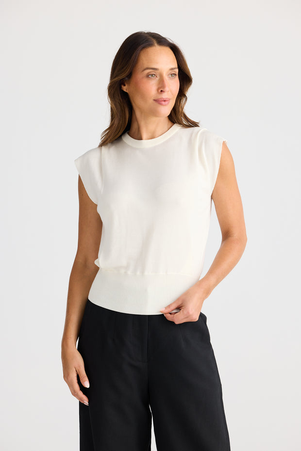 Jordi knit top - off white