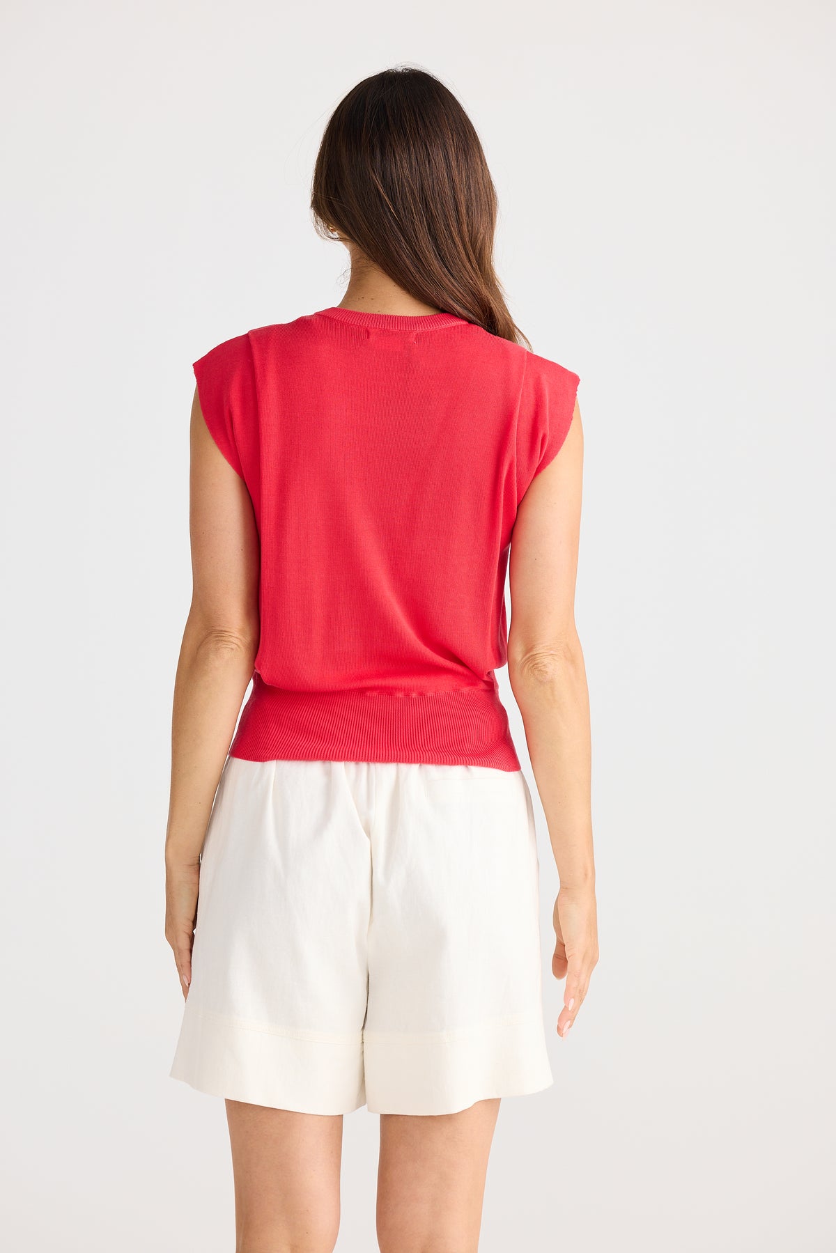 Jordi knit top - poppy red