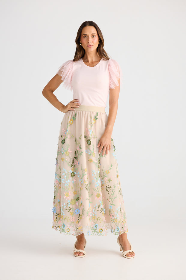 Enchanted embroidery skirt