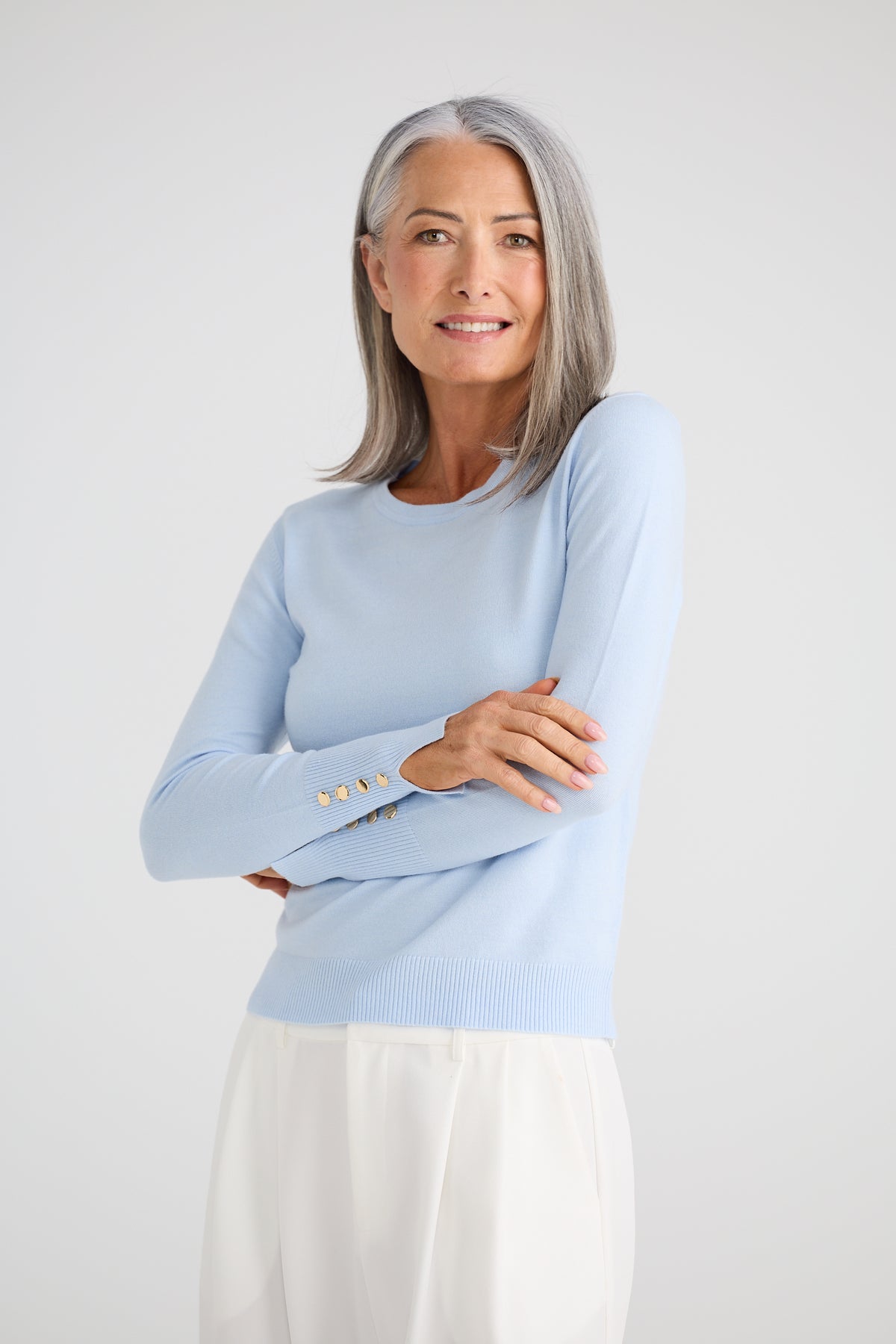 St James Knit - sky blue