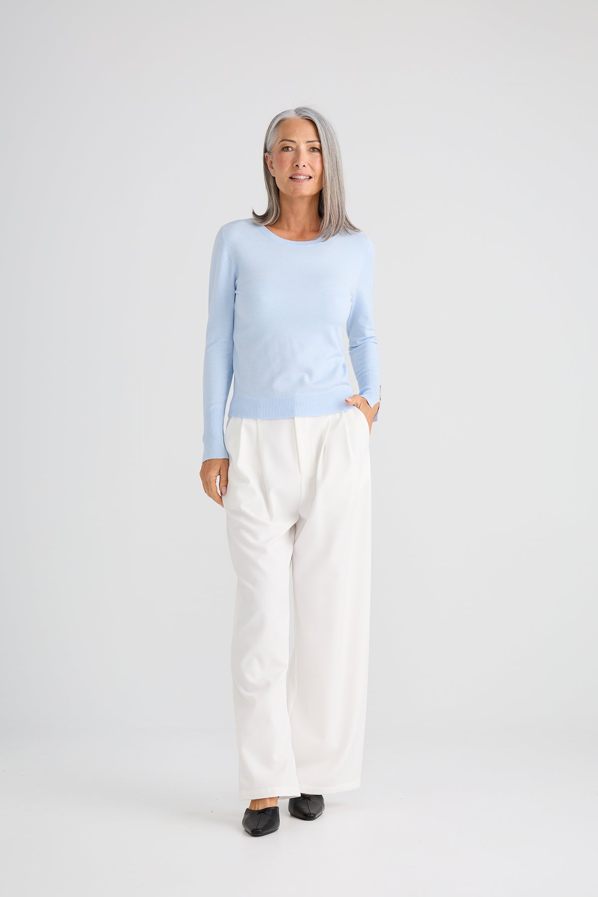 St James Knit - sky blue