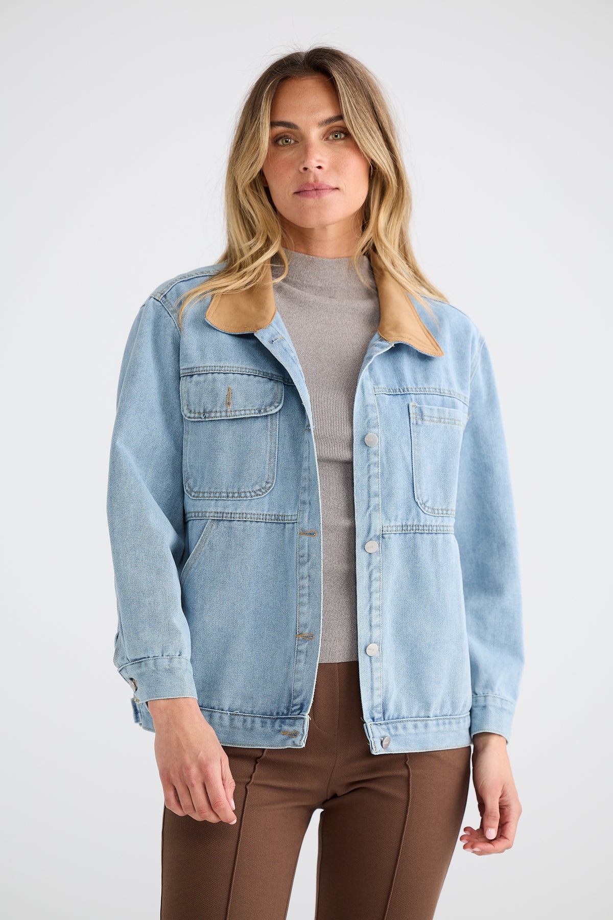 Helen denim jacket - vintage mid wash