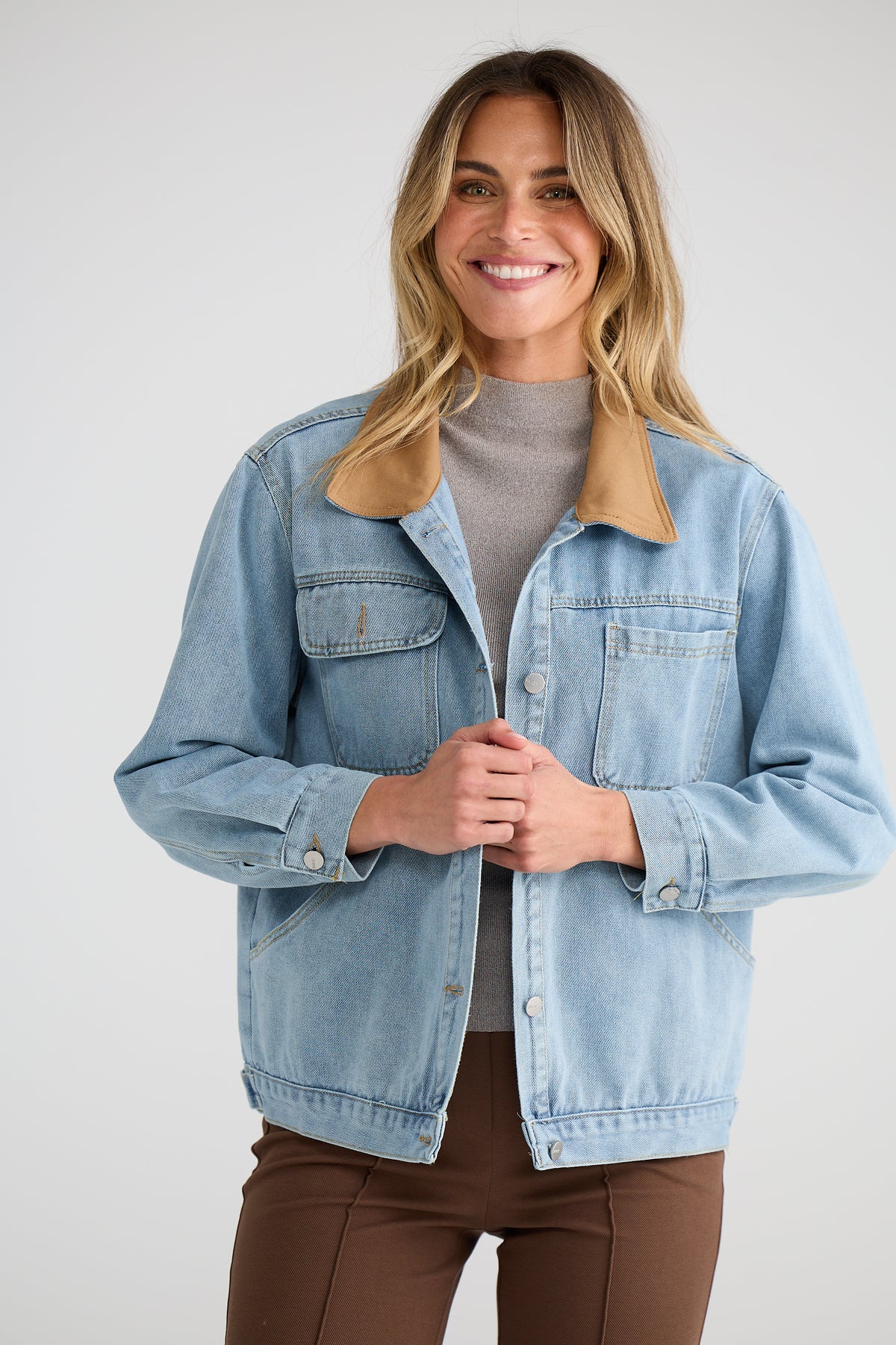 Helen denim jacket - vintage mid wash