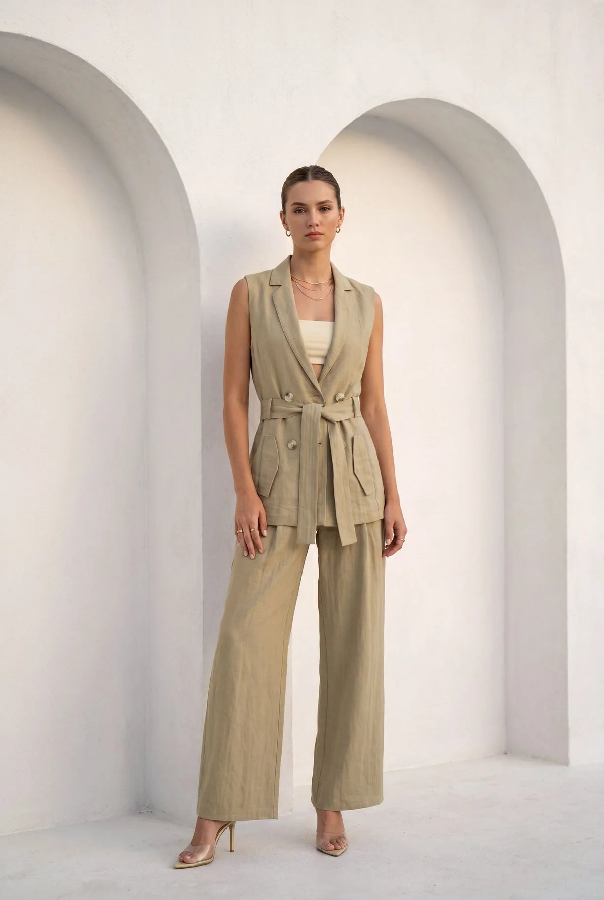 Valentina pants - gravel