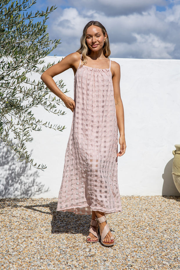 Flueir dress - Blush