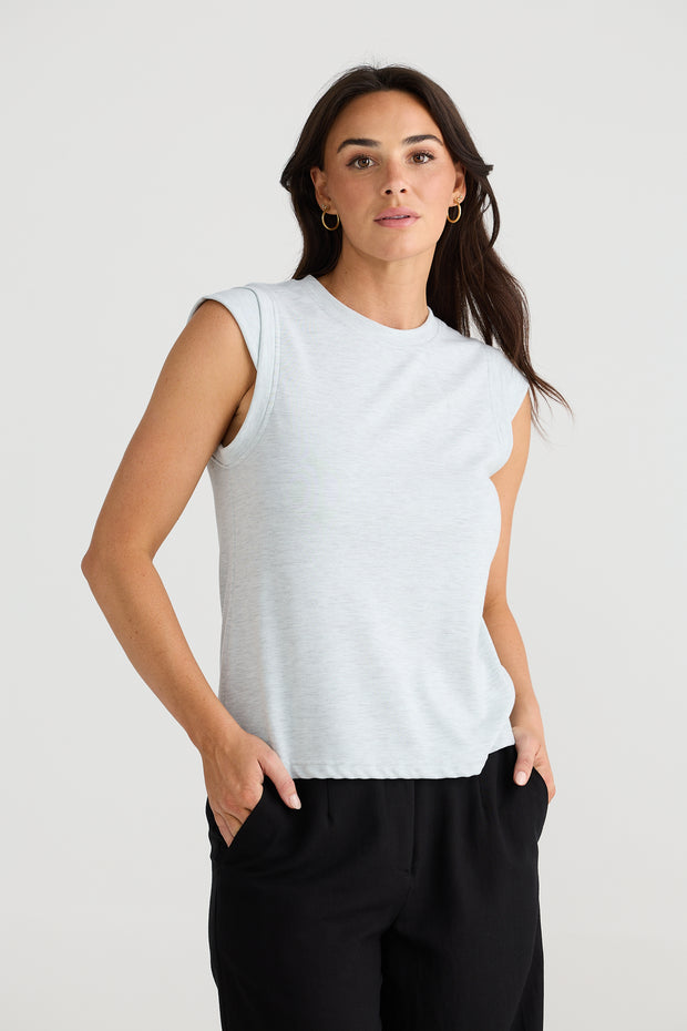 Barlow top - grey marle