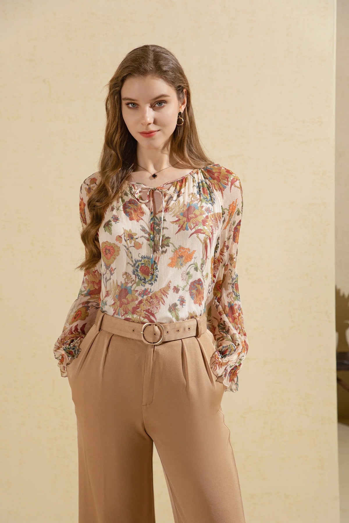 Helena silk blouse