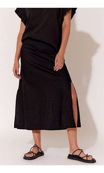 Abi knit maxi skirt - black