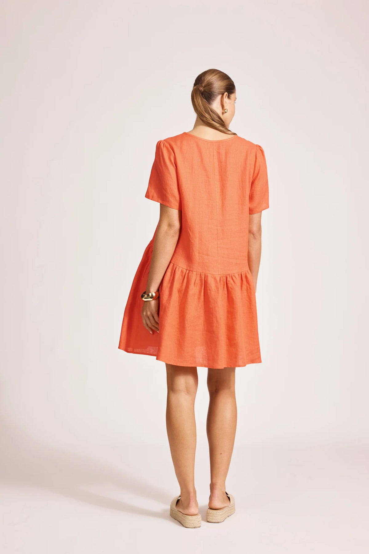 Miramar midi dress - coral