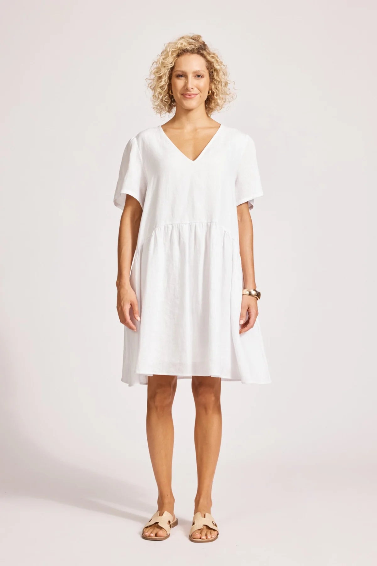 Miramar midi dress - white