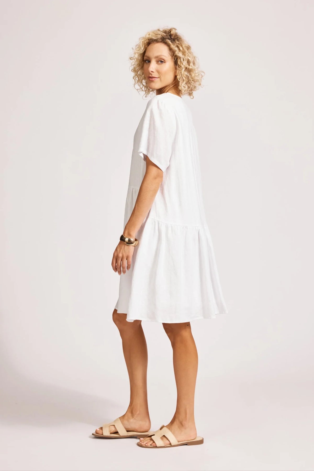Miramar midi dress - white