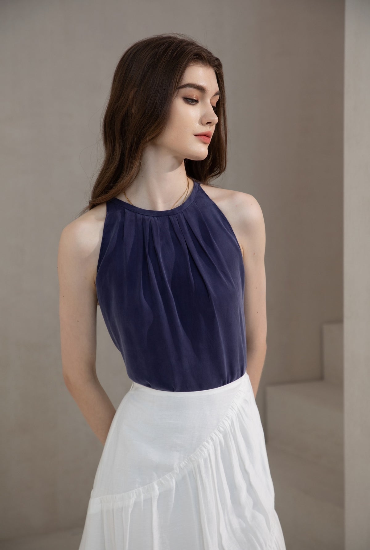 Claudette top - navy