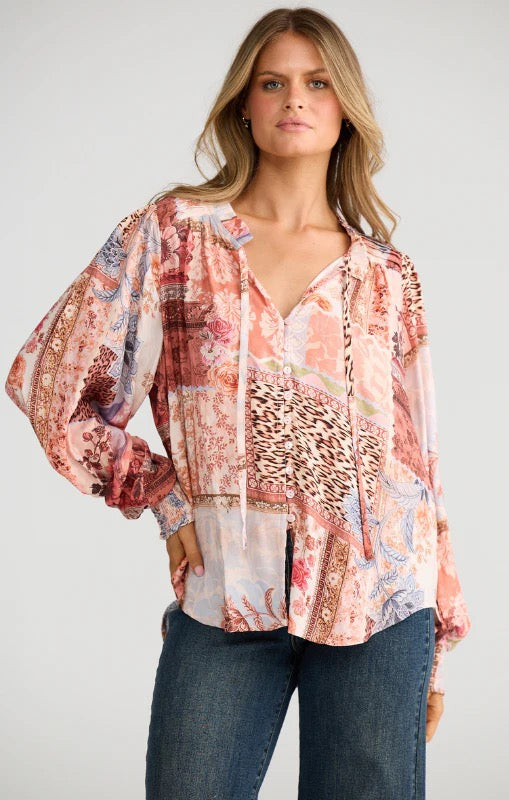 Twilla top - nomad patchwork