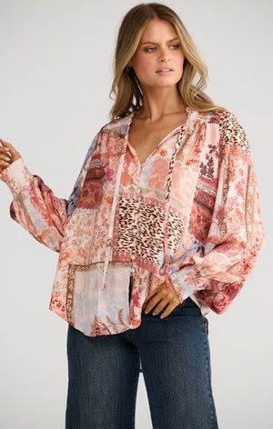 Twilla top - nomad patchwork