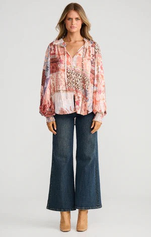 Twilla top - nomad patchwork