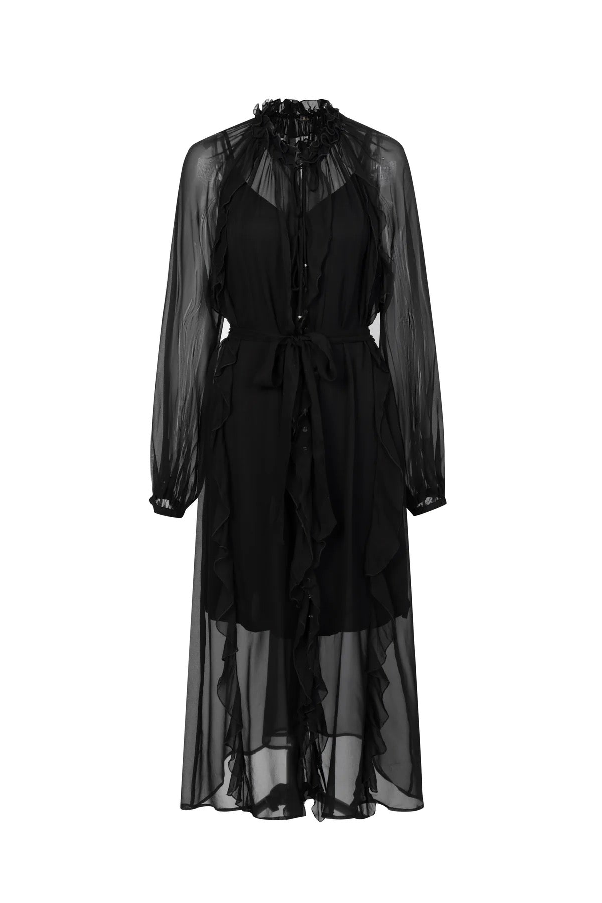 Marceline silk dress - black
