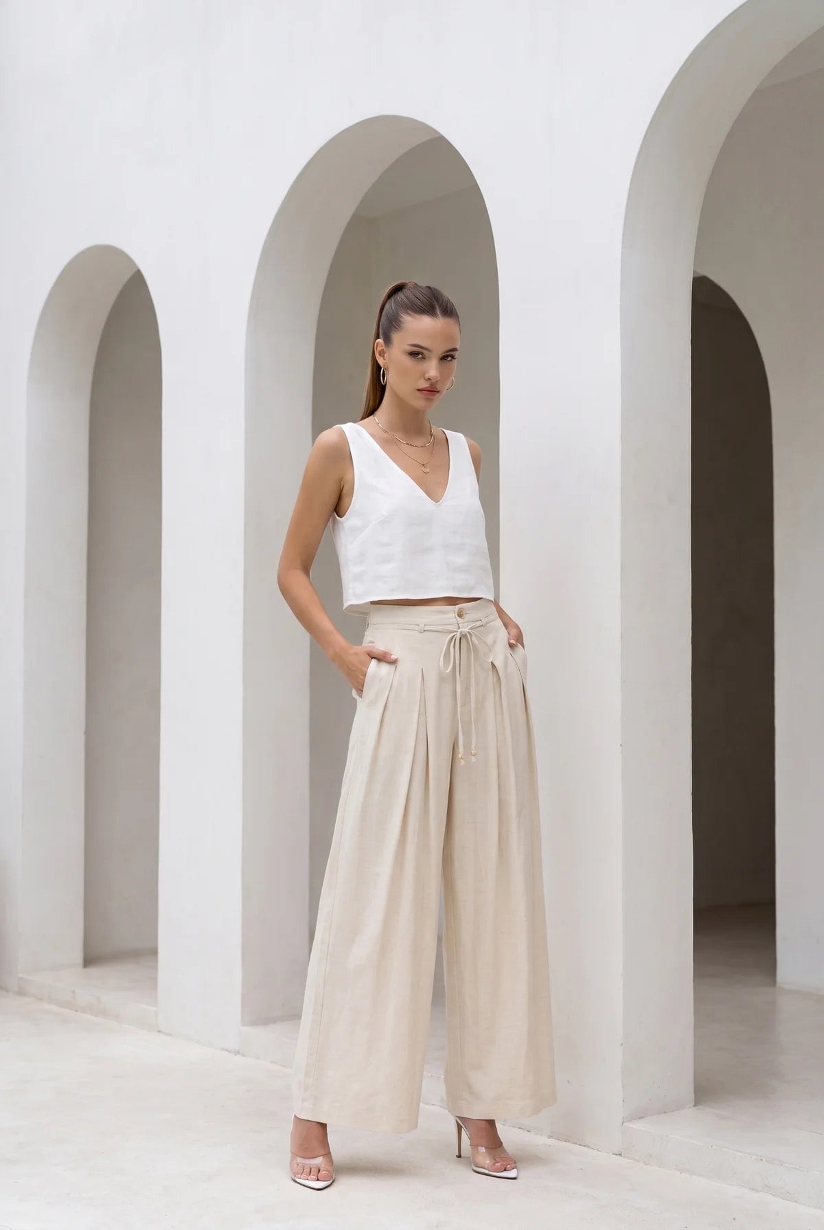 Aria pants - cream