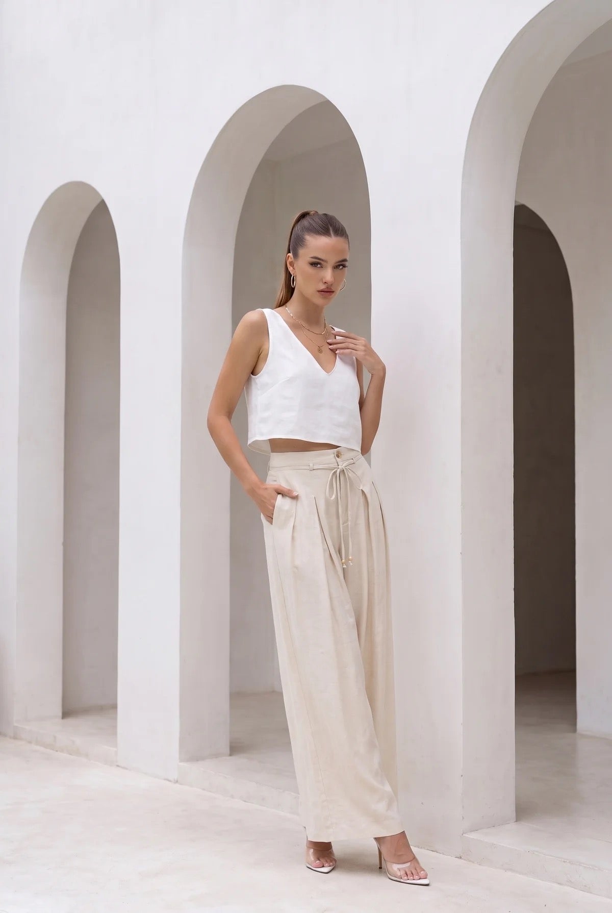 Aria pants - cream