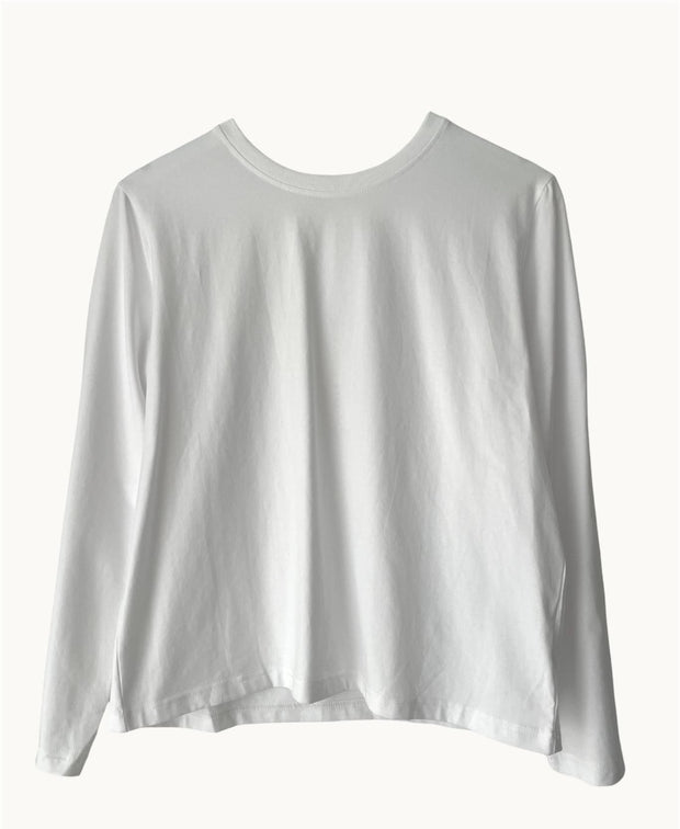 Anthea long sleeve basic - white