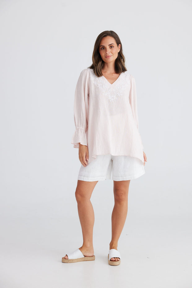 Minnow top - peony