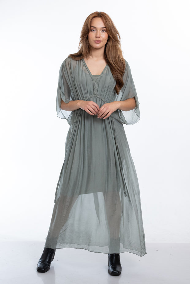 Greta dress - sage green