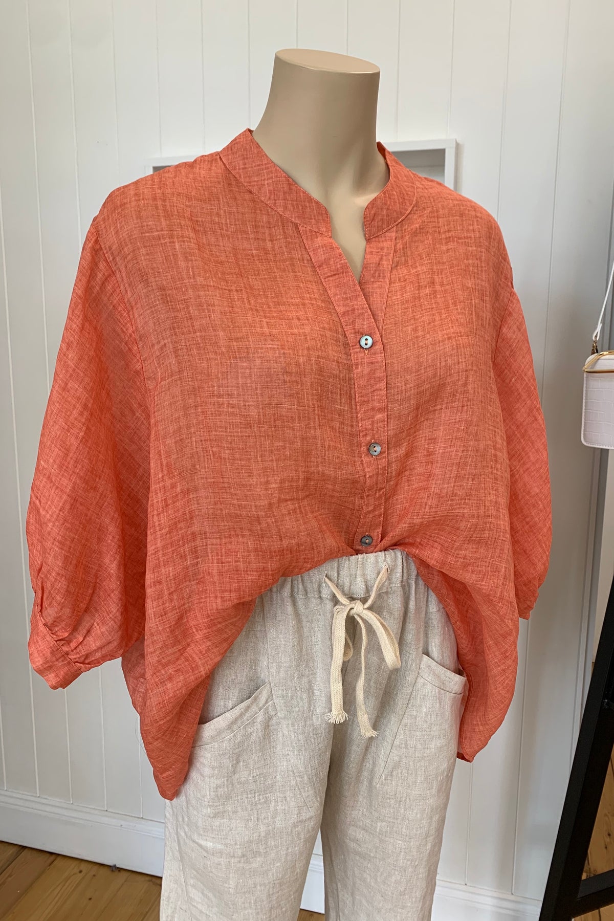 Madison blouse - tangerine